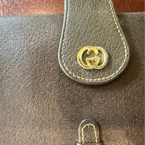 Rare 1970s Vintage GUCCI Trifold Brown Monogram Wallet EUC - Picture 7 of 12